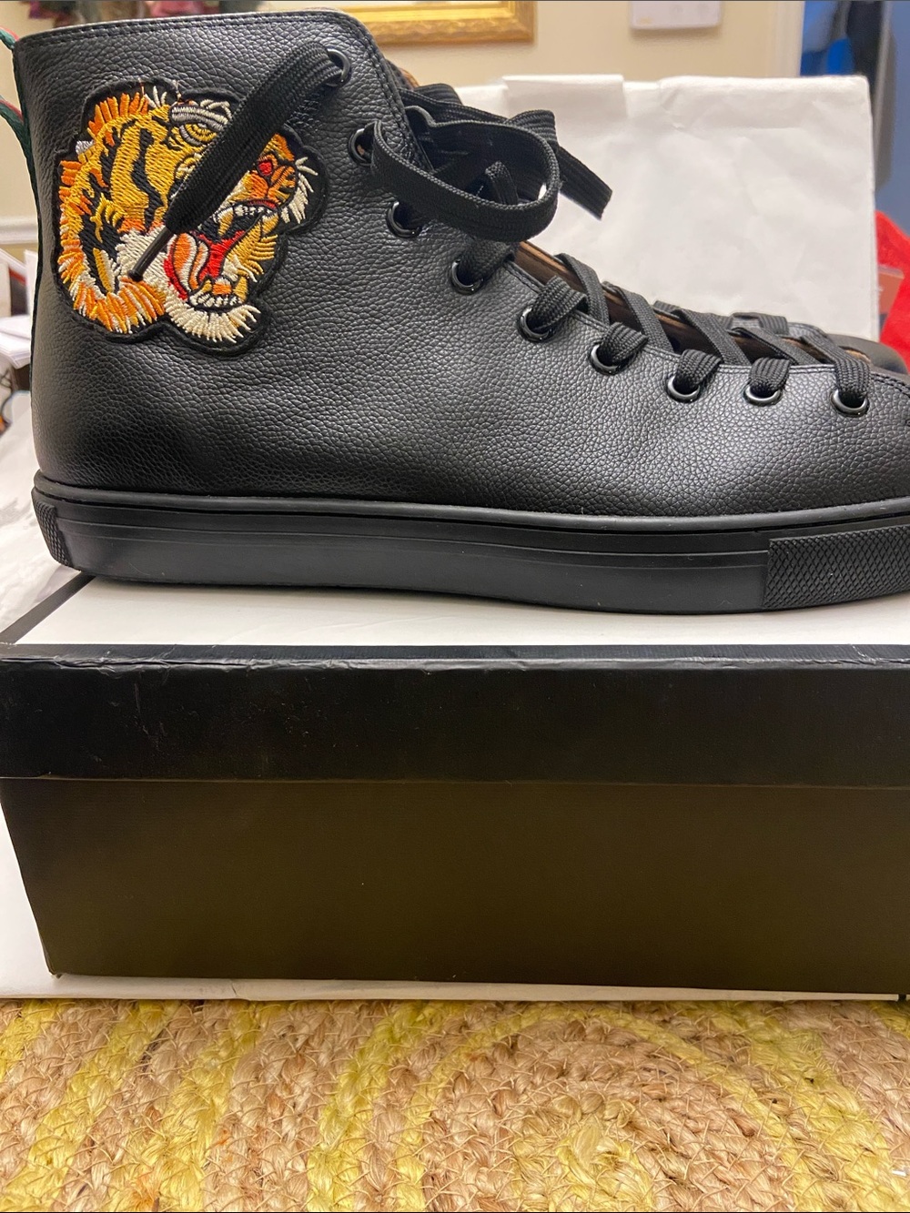 Gucci black high top sneakers